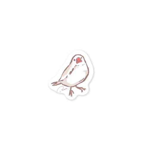 首かしげ文鳥 Sticker