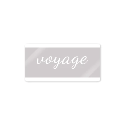 【ボックスロゴ風】ステッカー -voyage- Sticker