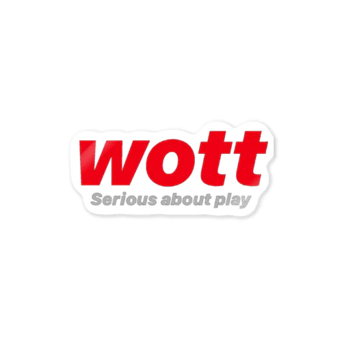 wott  ステッカー