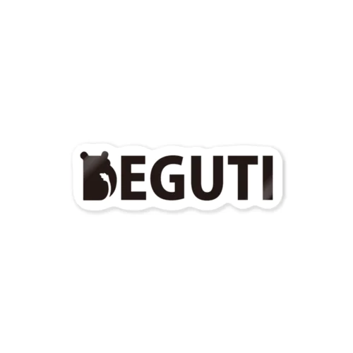 DEGUTI＿LOGO ステッカー