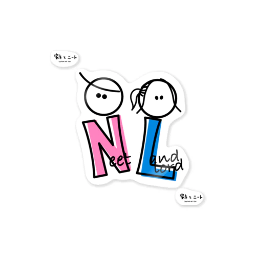 家主とニート Color sticker Ssize Sticker