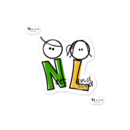 家主とニート Color sticker Ssize Sticker