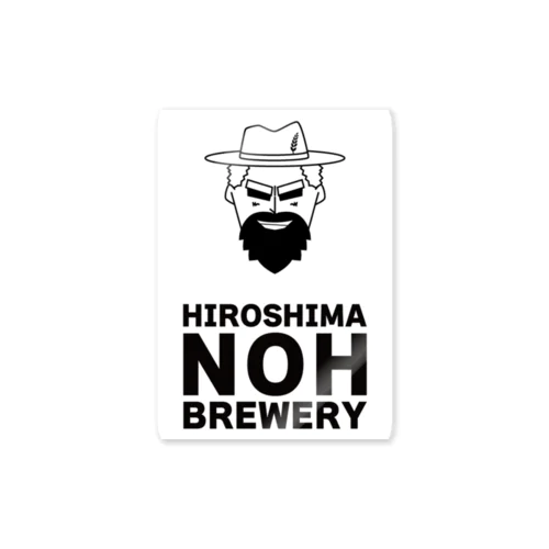 HIROSHIMA-NOH-BREWERY-オリジナルキャラクター「アルベルトおじさん」 ステッカー