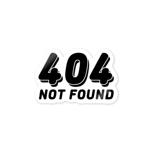 404 not found [BK] ステッカー