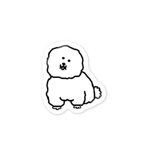 ふわふわんこ【トイプードル】 Sticker