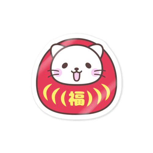 ダルマにゃんこ Sticker