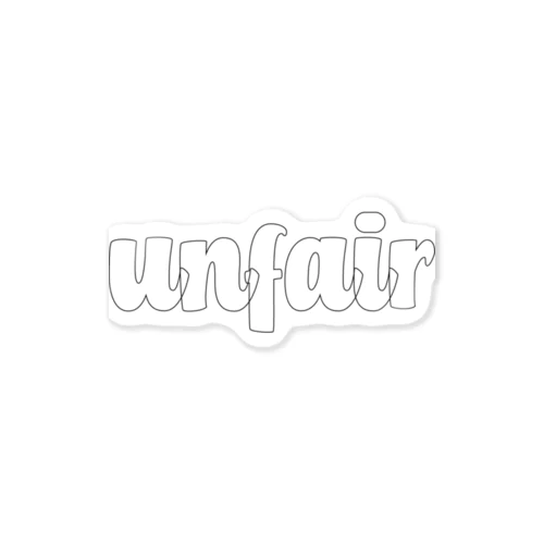 unfair Sticker