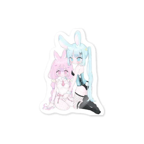 ふたりうさちゃん Sticker