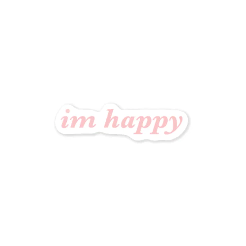 'imhappy' goods ステッカー