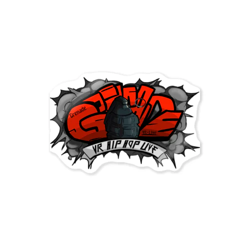 VR Hiphop Live Grenade Logo ステッカー