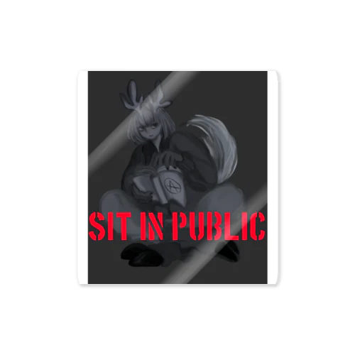 SIT IN PUBLIC ステッカー