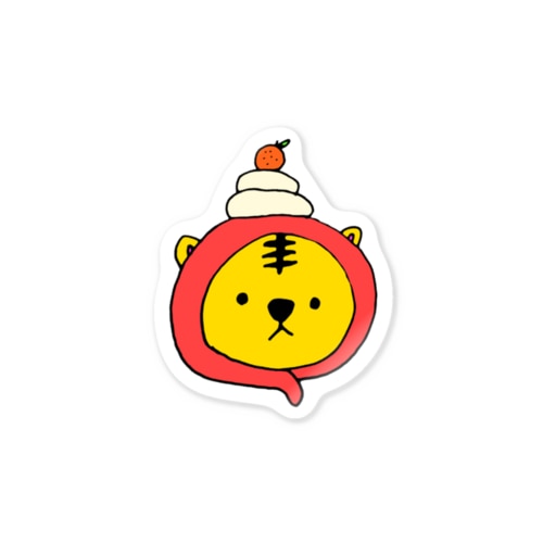 鏡もち寅 Sticker
