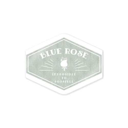 Blue Rose | classical green  Sticker