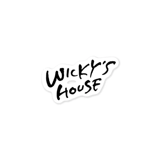 WICKY'S HOUSE正規ロゴグッズ ステッカー