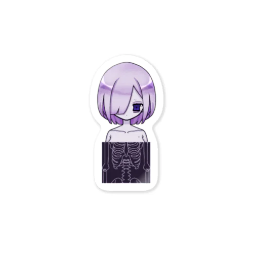 ドッド絵ハイあ〜ん体拝見しますよ〜女の子 Sticker