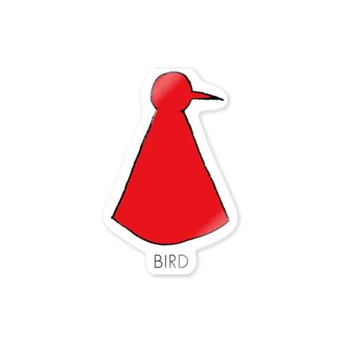 BIRD-RED Sticker