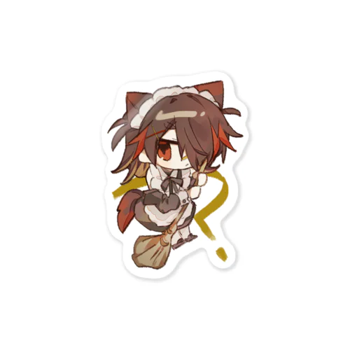 忠犬×メイドステッカー Sticker