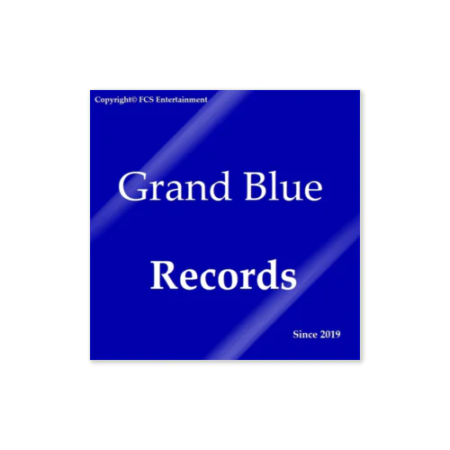 Grand Blue Records Sticker