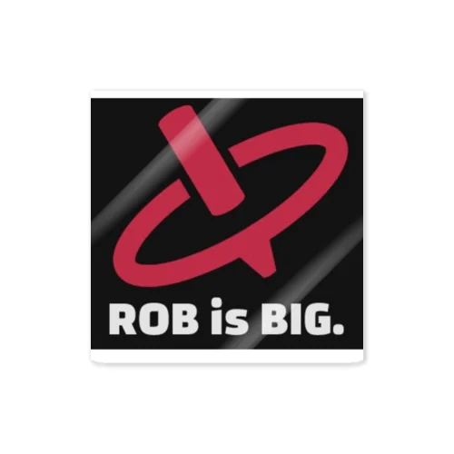 ROB is BIG.(黒枠) Sticker