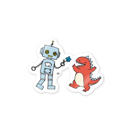 ロボとザウルス Sticker