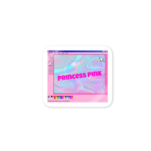 princes pink ステッカー