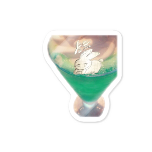 虚無メロングリーン Sticker