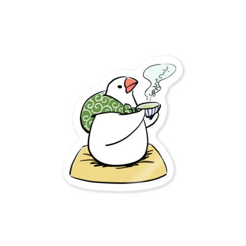 一息いれるふろしき文鳥 Sticker