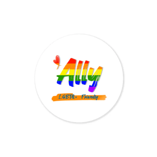 Ally(アライ)ステッカー白 Sticker