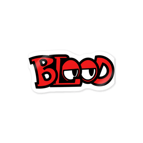 BLOOD Sticker