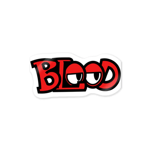 BLOOD ステッカー