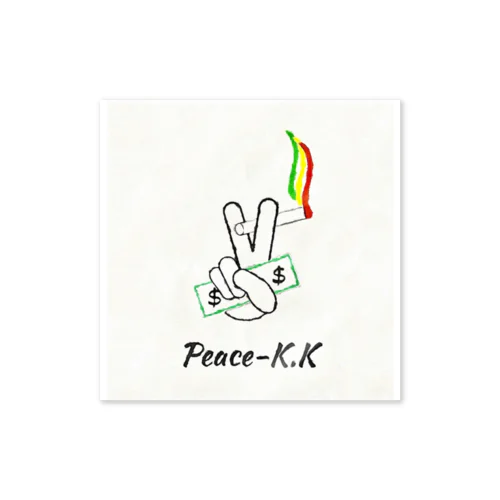 Peace_k.k ステッカー