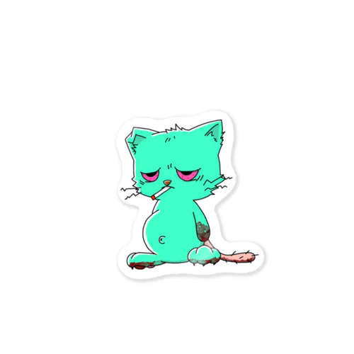 Bad Cat’s(Green) ステッカー