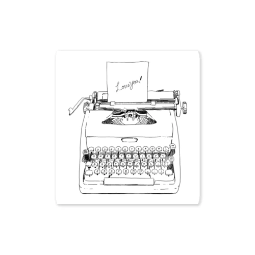 Typewriter ステッカー