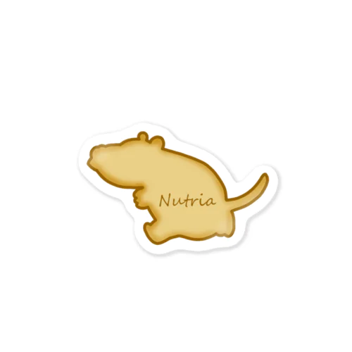 ヌートリアさんクッキー風ステッカー Sticker