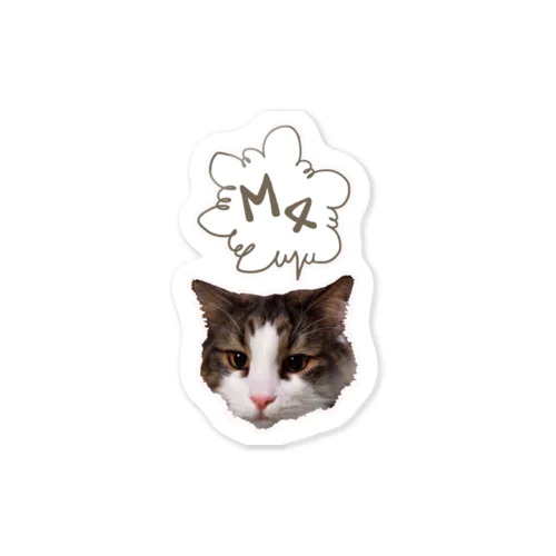 M4animals face mofu Sticker