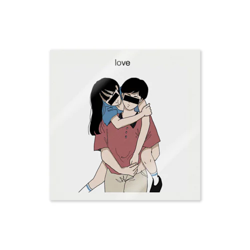 boy & girl Sticker