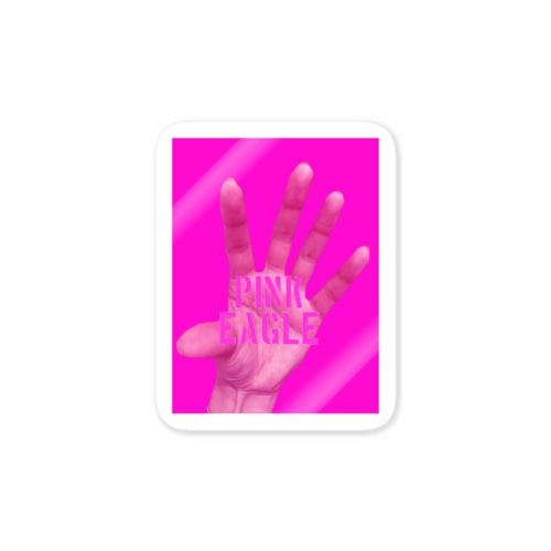 Pink Eagle Sticker