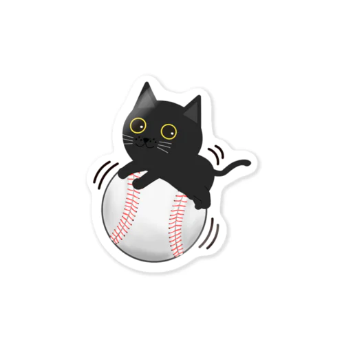 野球猫 ステッカー