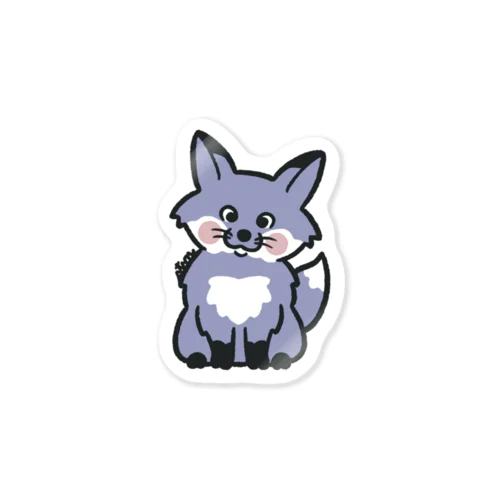 キツネ（ラベンダー）　LAVENDER FOX Sticker