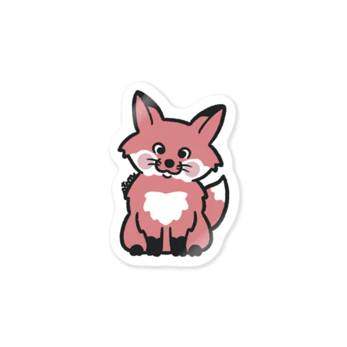 キツネ（チェリー）　CHERRY FOX Sticker