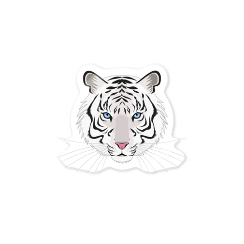 Big Tiger(white) Sticker