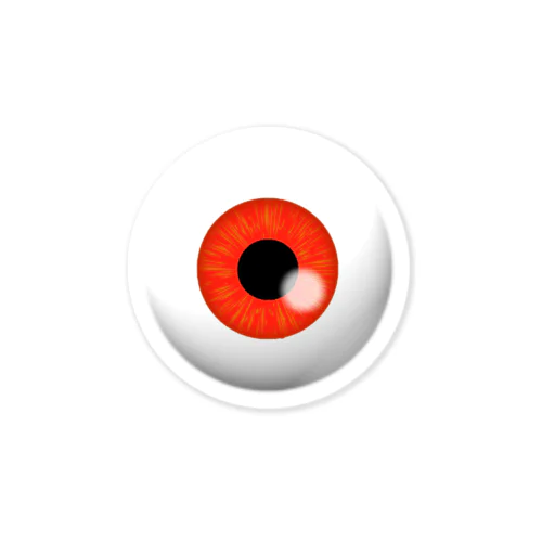 目玉の色違い赤♥️ ステッカー