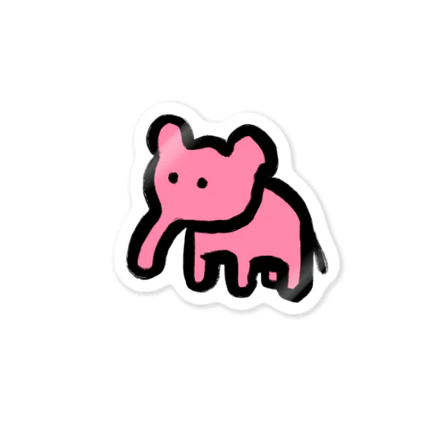 ピンクゾウ Sticker