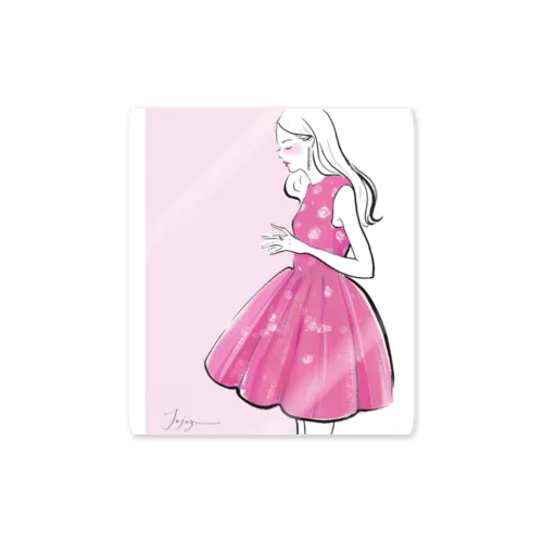 ピンクスカート Sticker