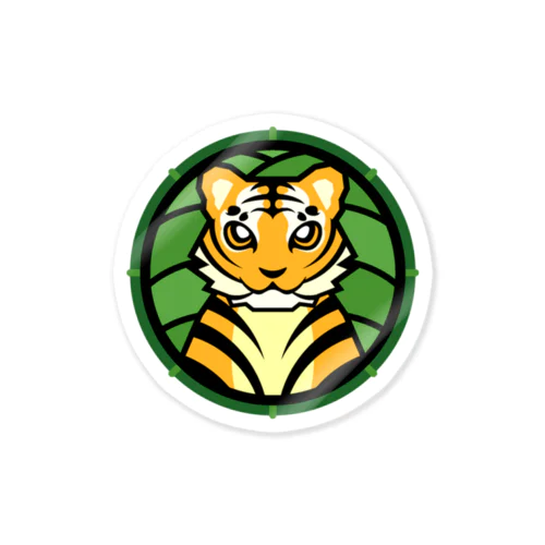 バンブーに虎 Sticker