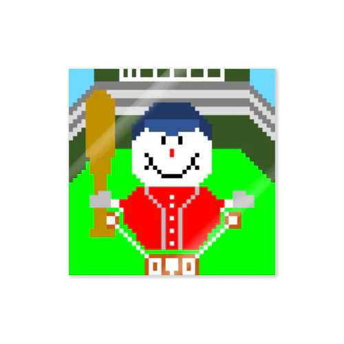 #21 Baseball-Man Sticker