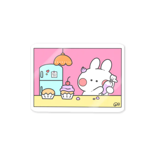 make a cake パステル Sticker