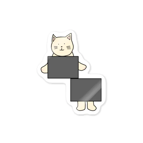 イリュージョンねこ Sticker