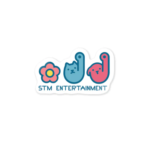 架空ゲーム会社「STM Entertainment」ノベルティシリーズ ステッカー