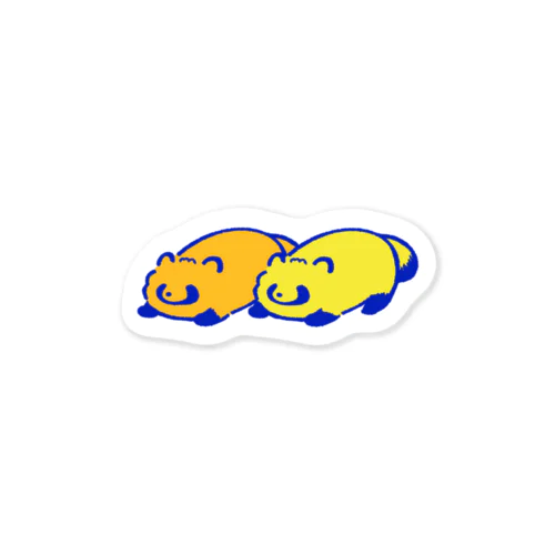 のび〜っとするたぬき Sticker